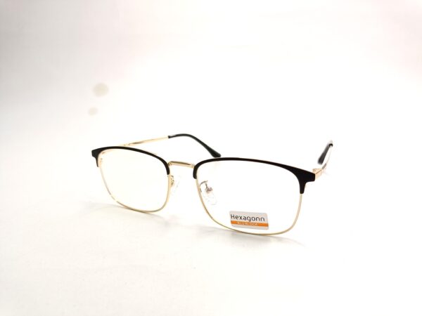 Slim Black & Golden Eyeglasses