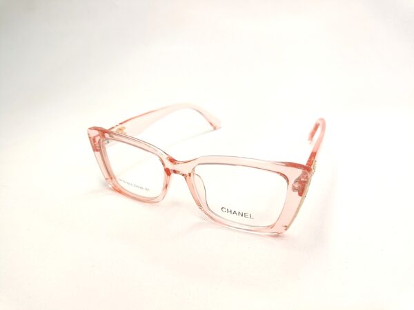 Pink Diamond Cut Shape Eyeglasses