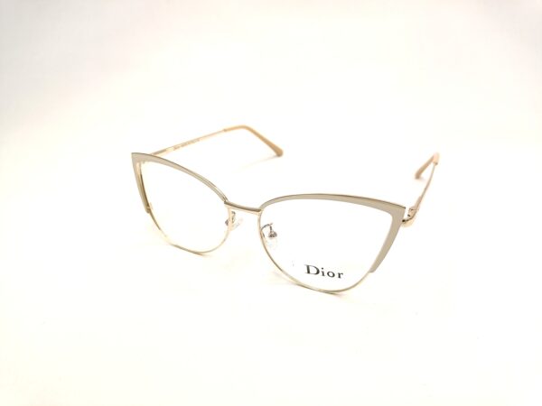 Cats Eye Gray Golden Eyeglasses