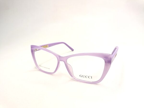 Purple Diamond Cut Shape Eyeglasses