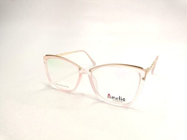 Gray Diamond Cut Shape Eyeglasses