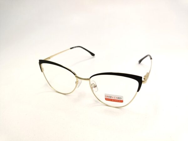 Cats Eye Black Golden Eyeglasses