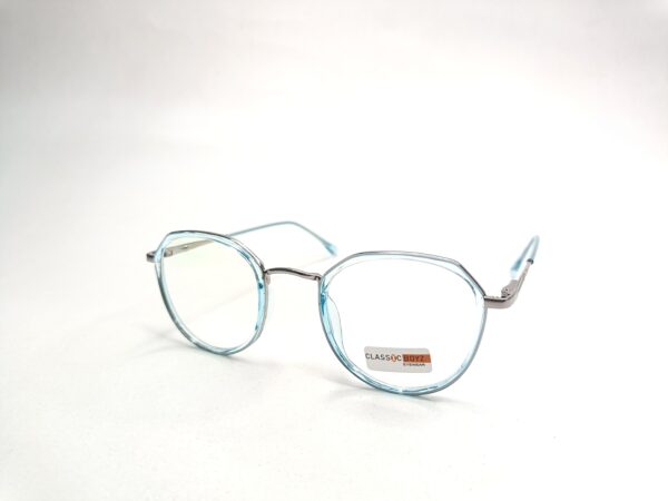 Blue Round Shape Eyeglasses